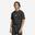 T-shirt de fitness en coton pour homme, noir