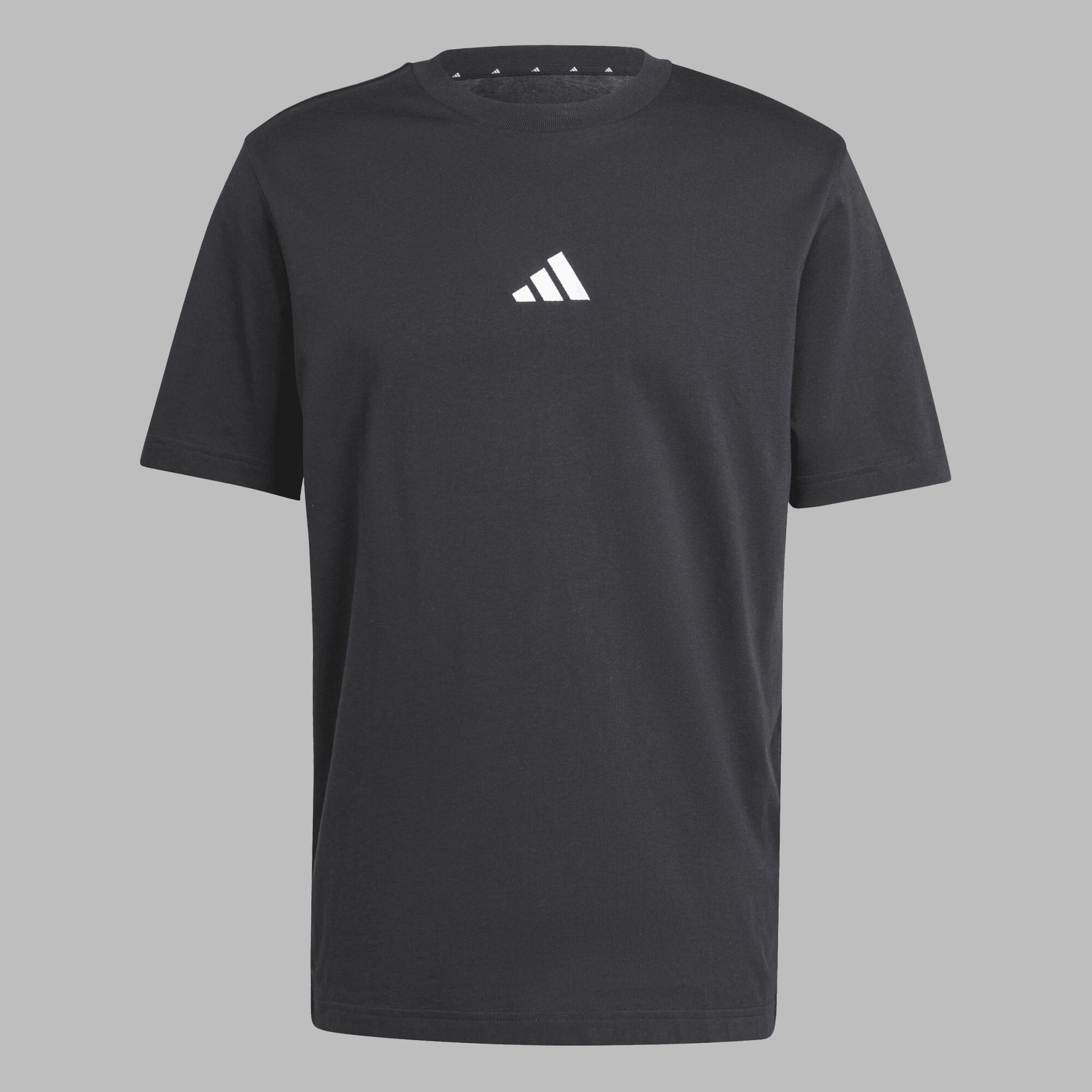 Fitness T-shirt voor heren katoen zwart 6/6