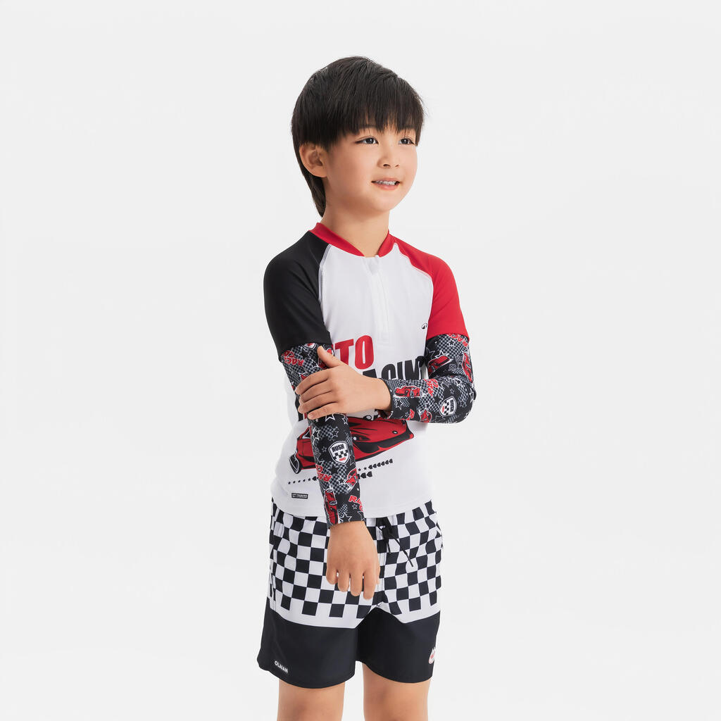 Surf junior protection uv 500 half zip COURSE BLANC