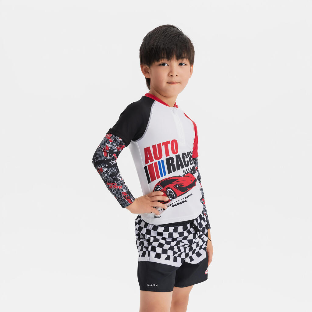 Surf junior protection uv 500 half zip COURSE BLANC