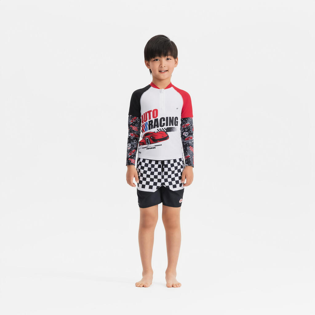 Surf junior protection uv 500 half zip COURSE BLANC