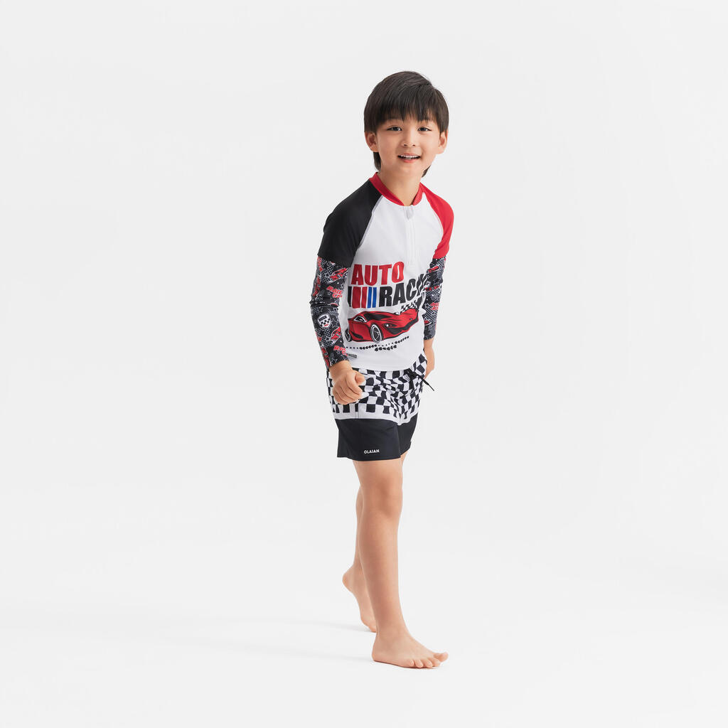 Surf junior protection uv 500 half zip COURSE BLANC