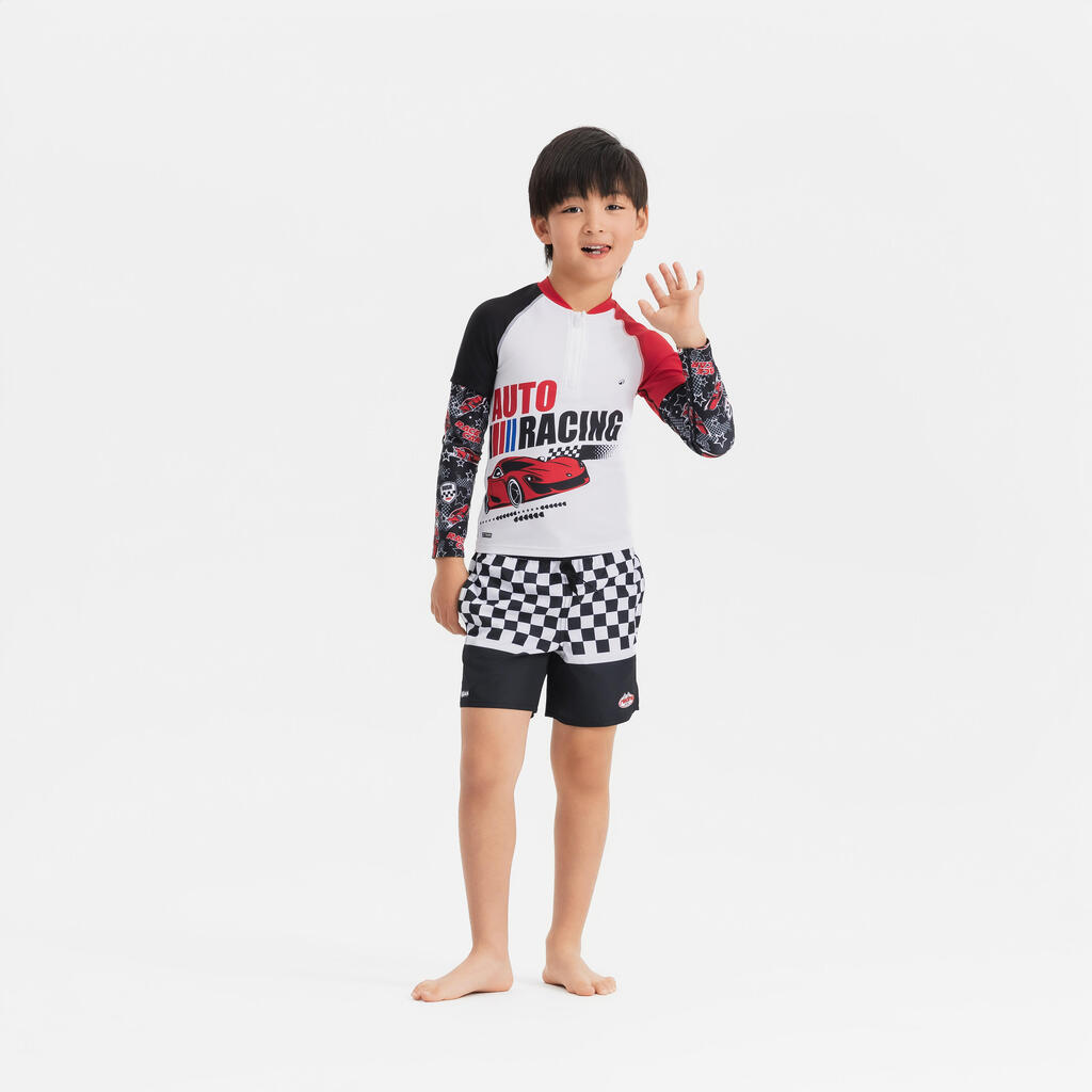 Surf junior protection uv 500 half zip COURSE BLANC