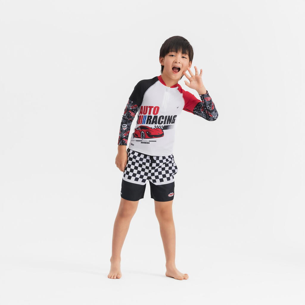 Surf junior protection uv 500 half zip COURSE BLANC