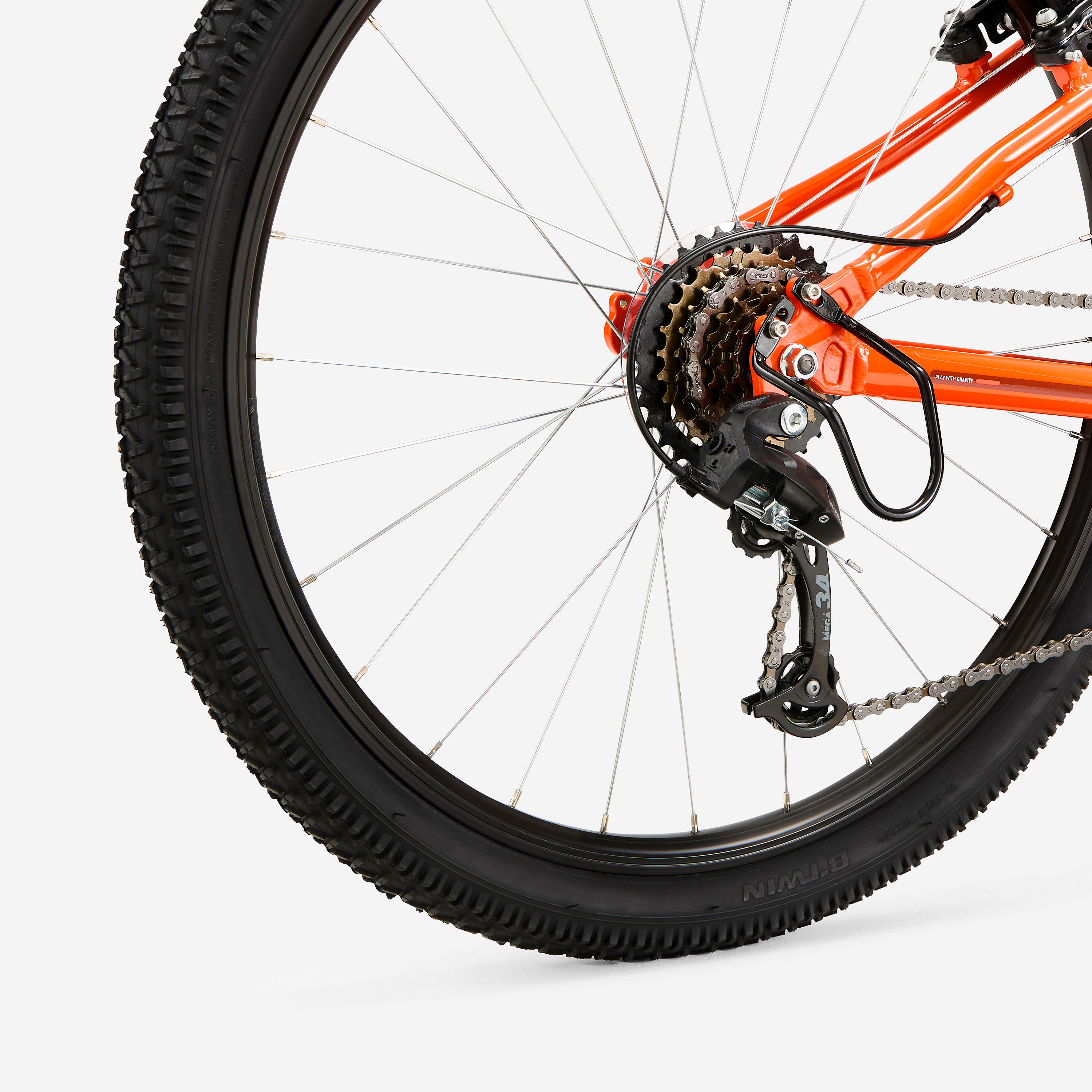 Mountainbike voor kinderen EXPL 500 oranje 26" 7/13