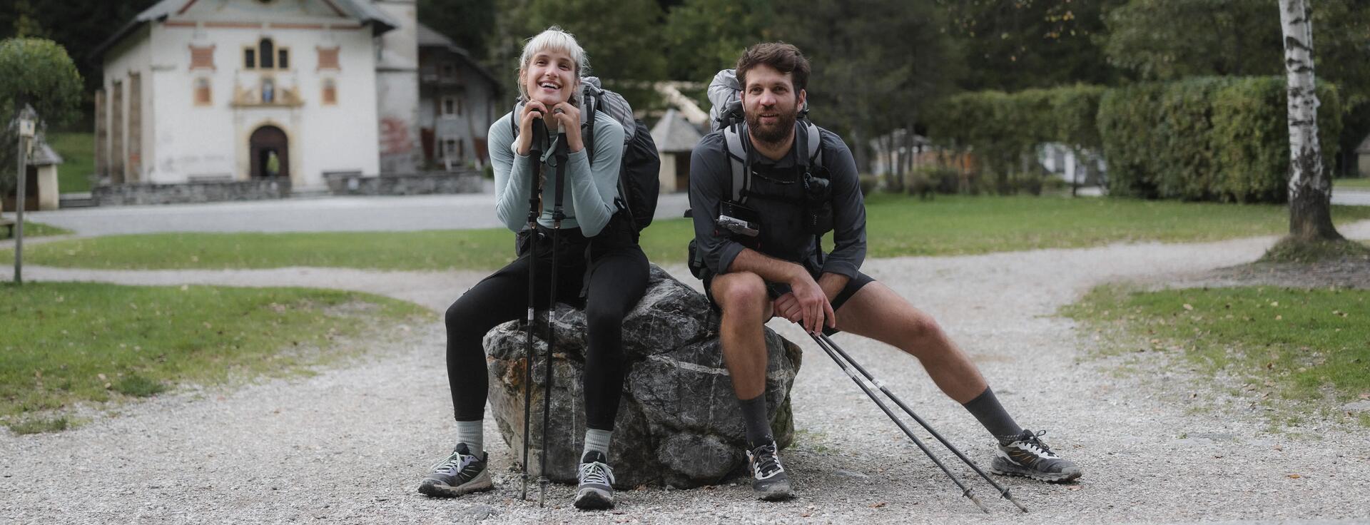 grupo de amigos haciendo el camino de santiago