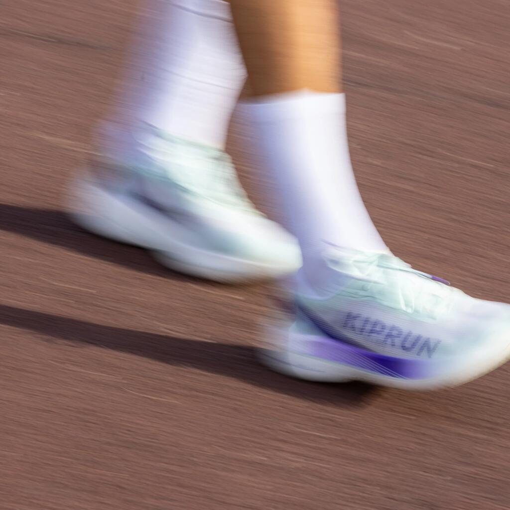 Patike za trčanje Kiprun KD900X.2 s karbonskom pločicom ženske - zelene