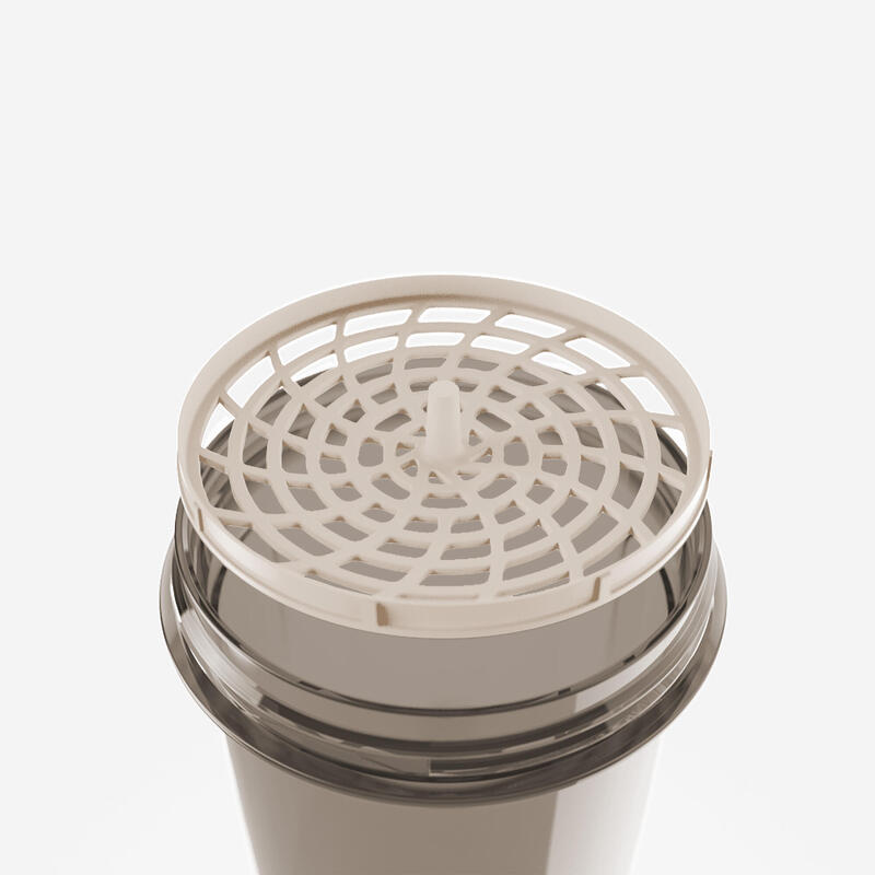 Mini shaker beige avec tamis 300ml