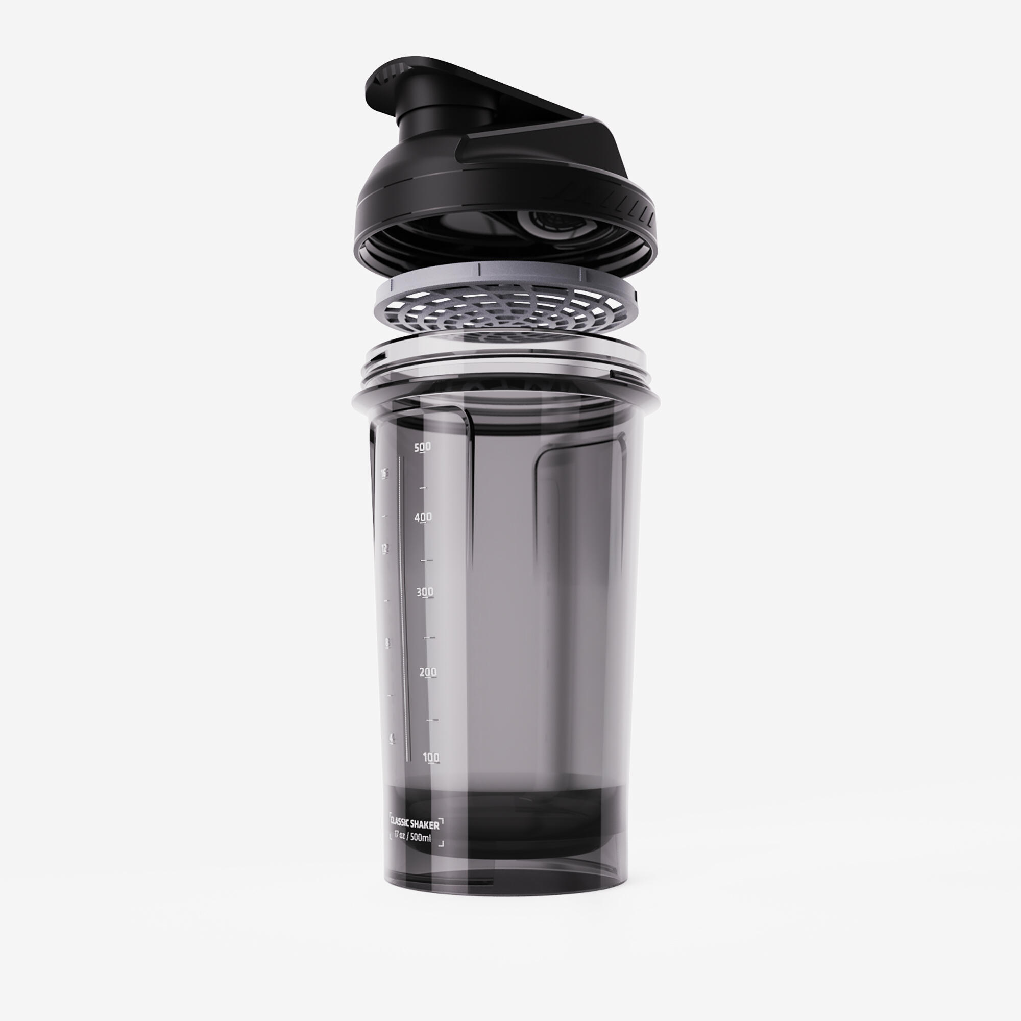 Protein Powder Pre-Workout Classic Shaker with Sieve - 500 ml - CORENGTH