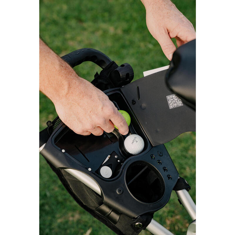 Chariot golf 3 roues, Inesis 900 360° gris