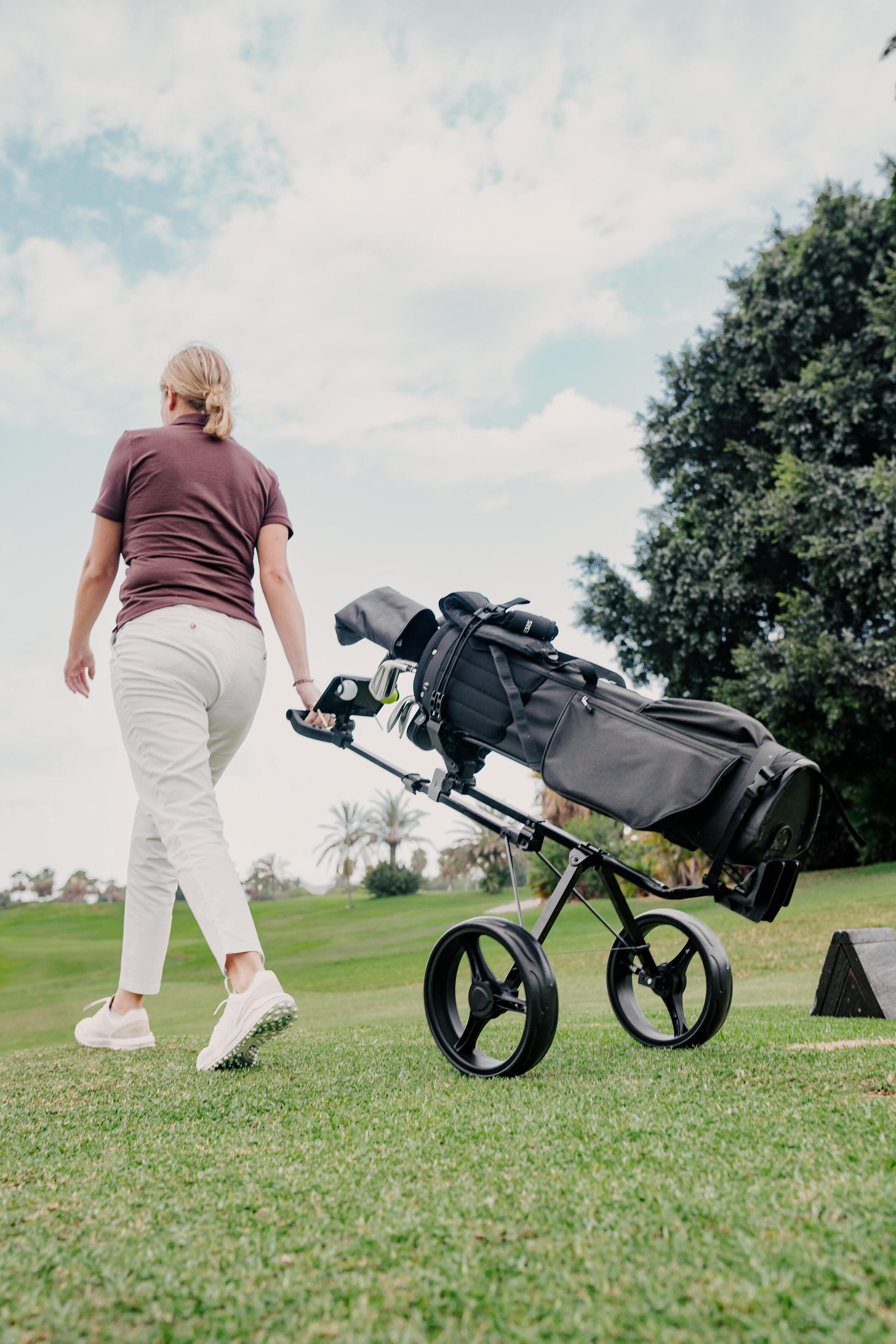 Chariot golf 2 roues, Inesis 100 8/13