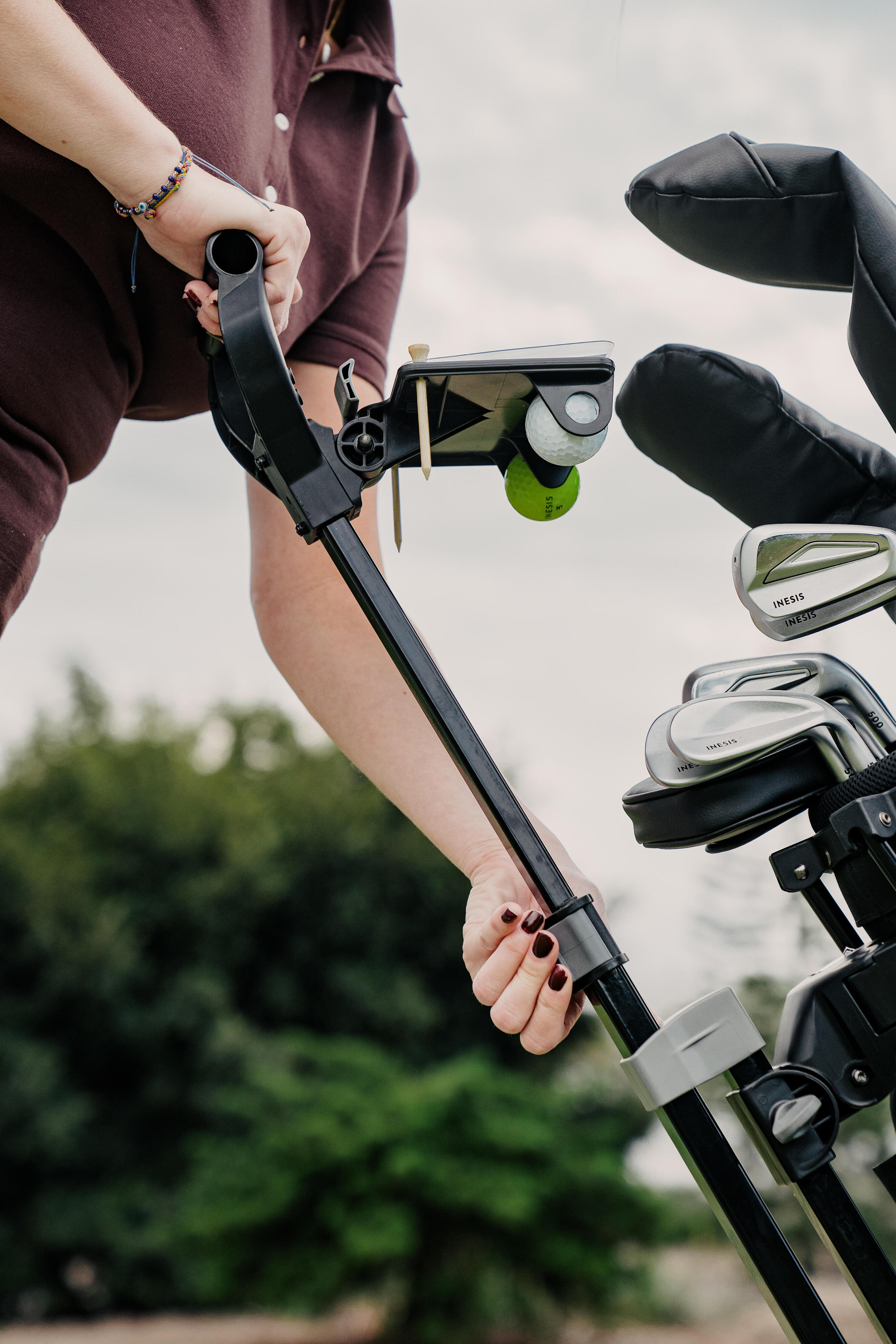 Chariot golf 2 roues, Inesis 100 11/13