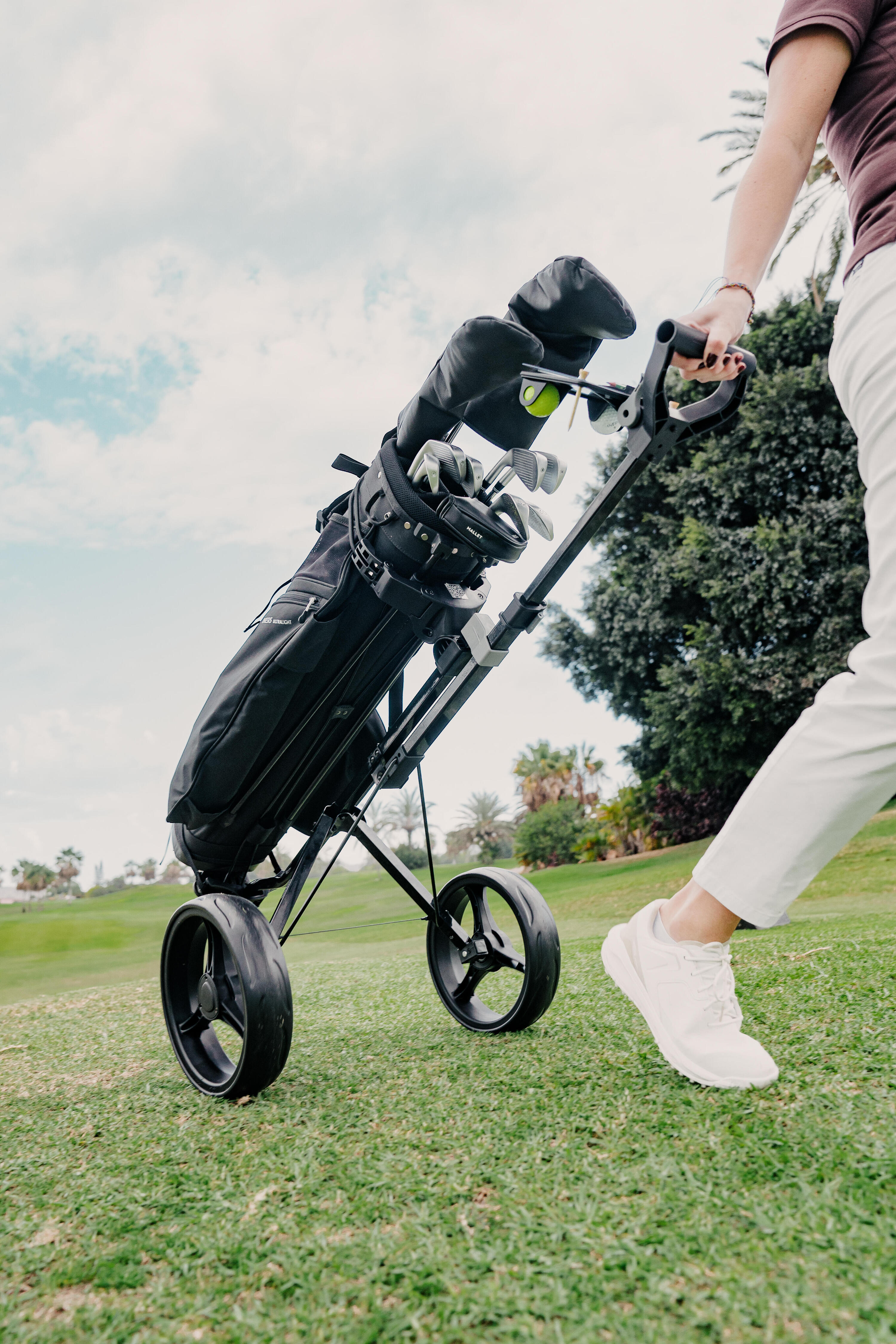 Chariot golf 2 roues, Inesis 100 9/13