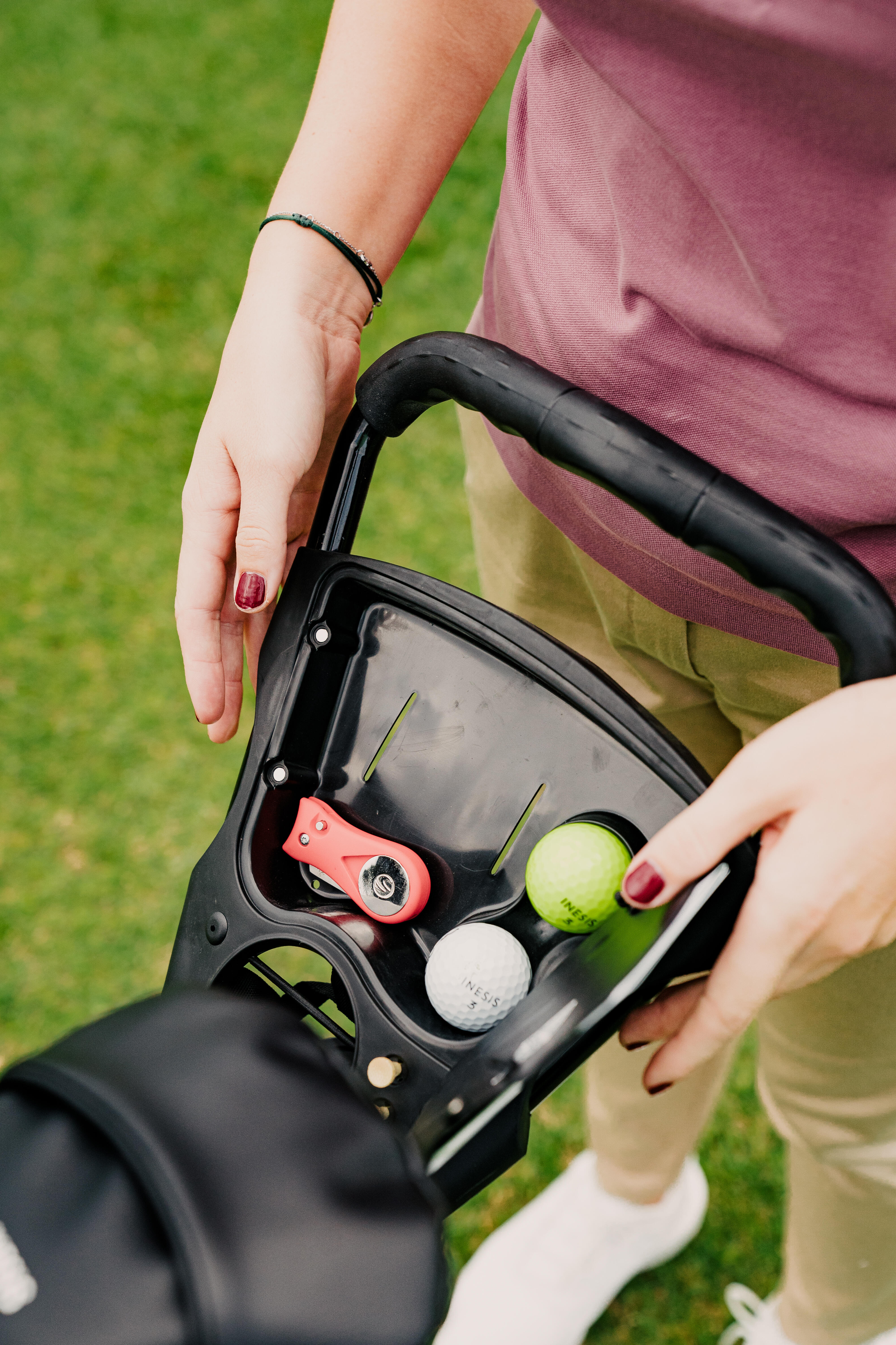 3-Wheel Golf Trolley, 500 - INESIS