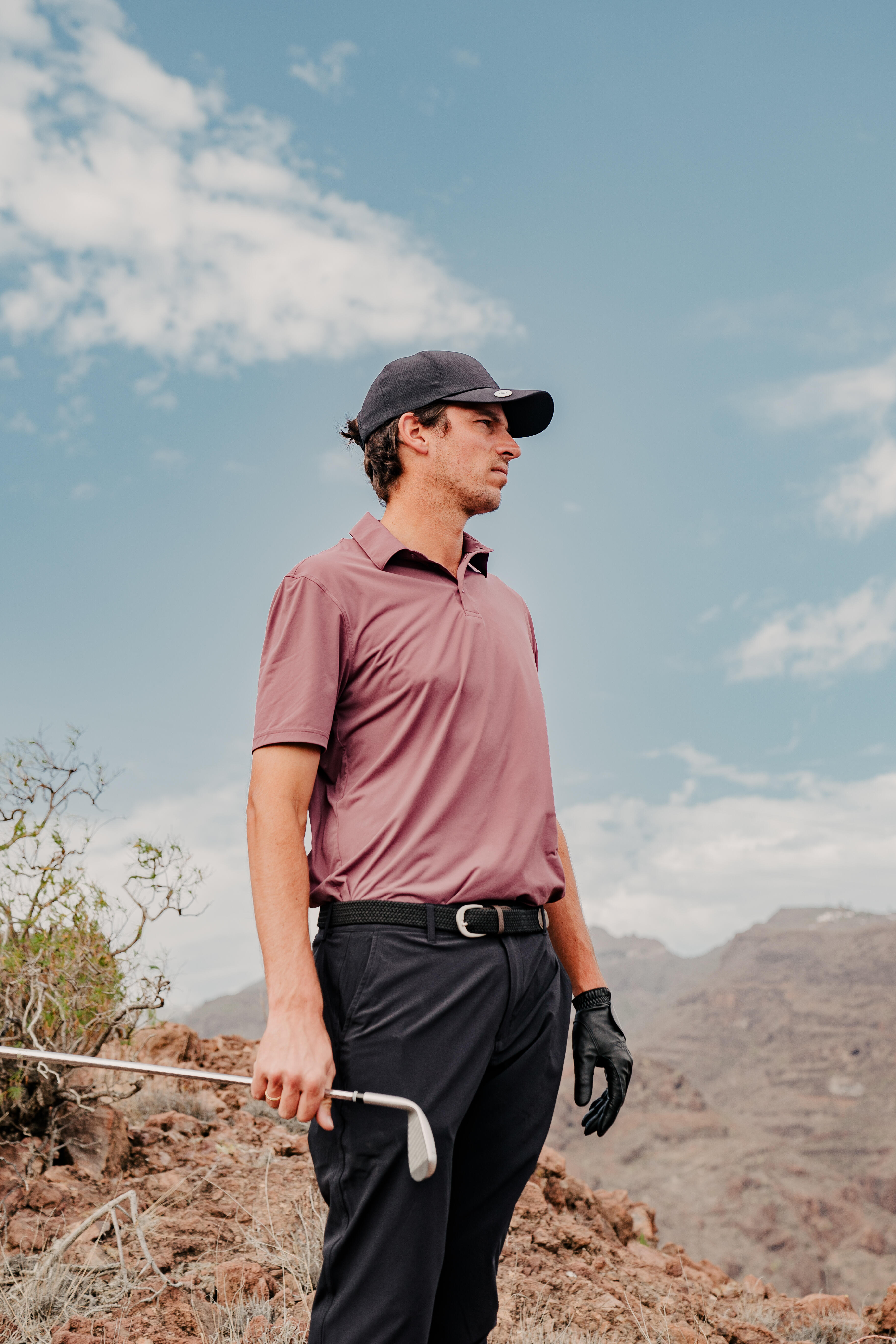 Men’s Synthetic and Breathable Short-Sleeved Golf Polo, WW 900 - INESIS