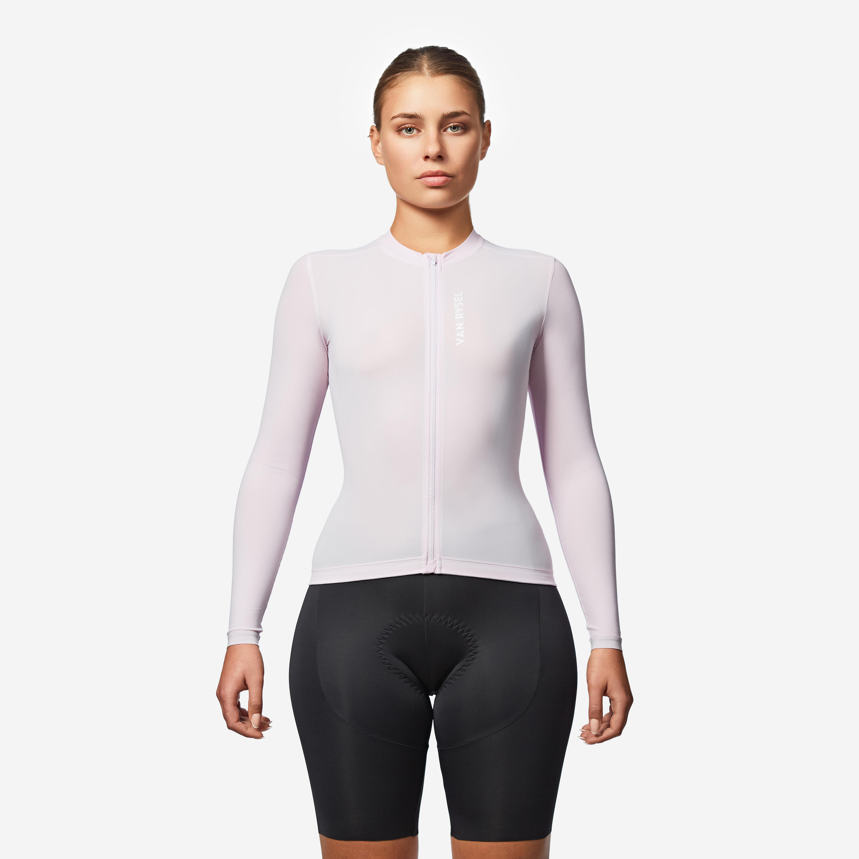 Jersey de ciclismo de carretera anti-UV de manga larga para verano violeta RCR 2 2/11