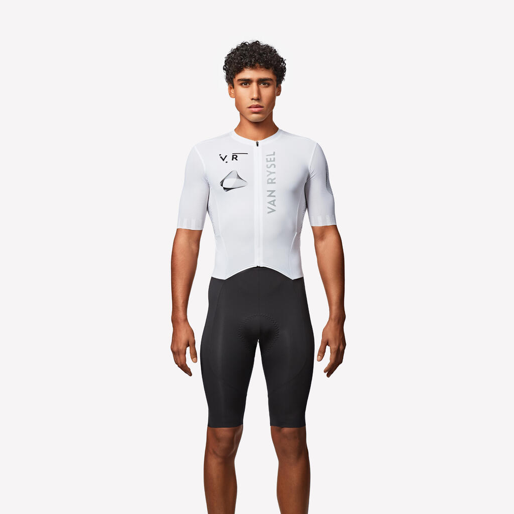 Bel moški kolesarski dres RACER 2