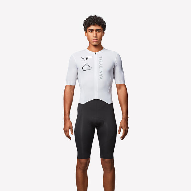 Zeitfahranzug Rennrad Sommer Racer 2 Team Herren weiß 