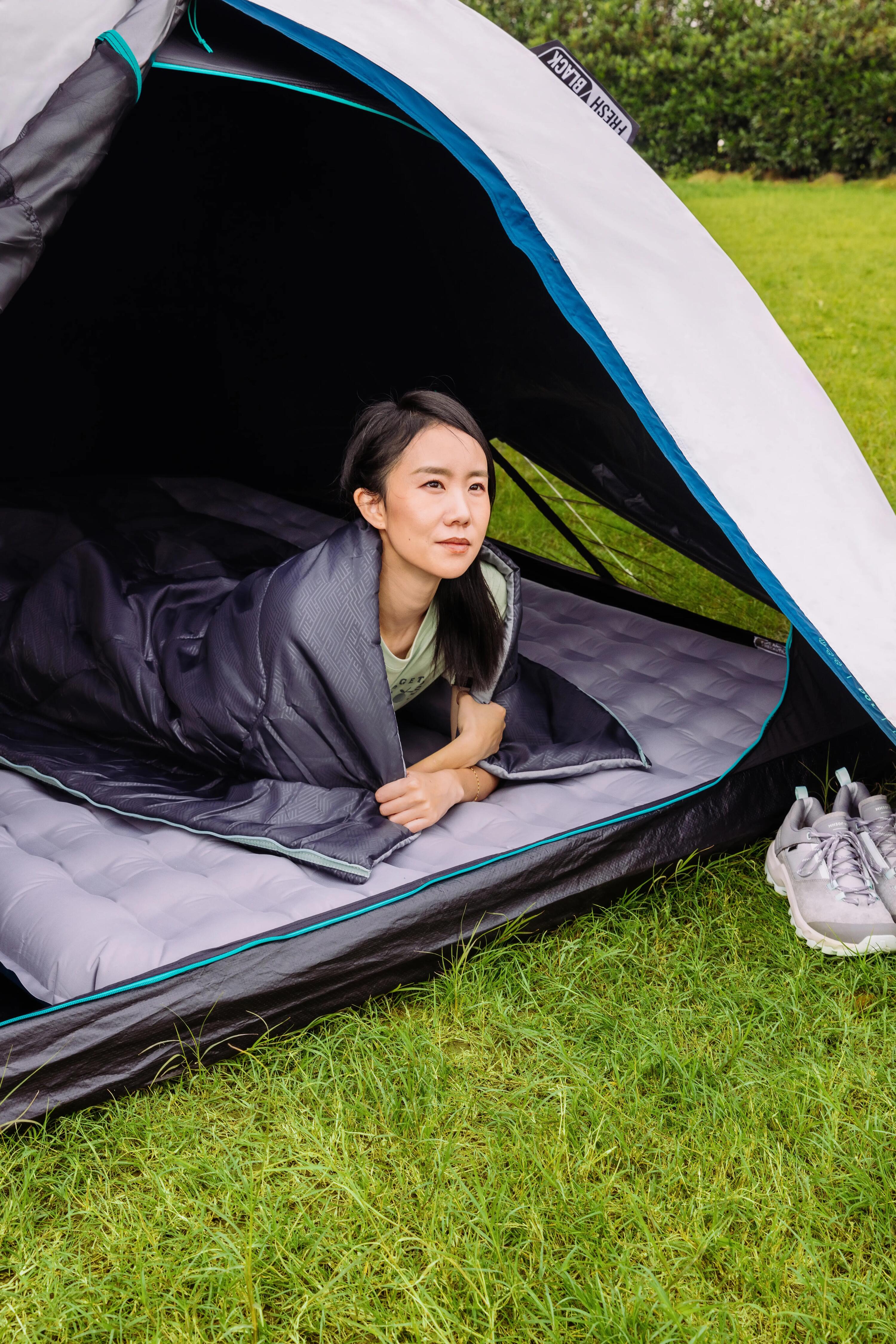 3-person camping tent, MH100 - Fresh & Black 8/10