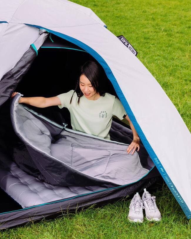 Schlafsack Arpenaz 15 °C schwarz 