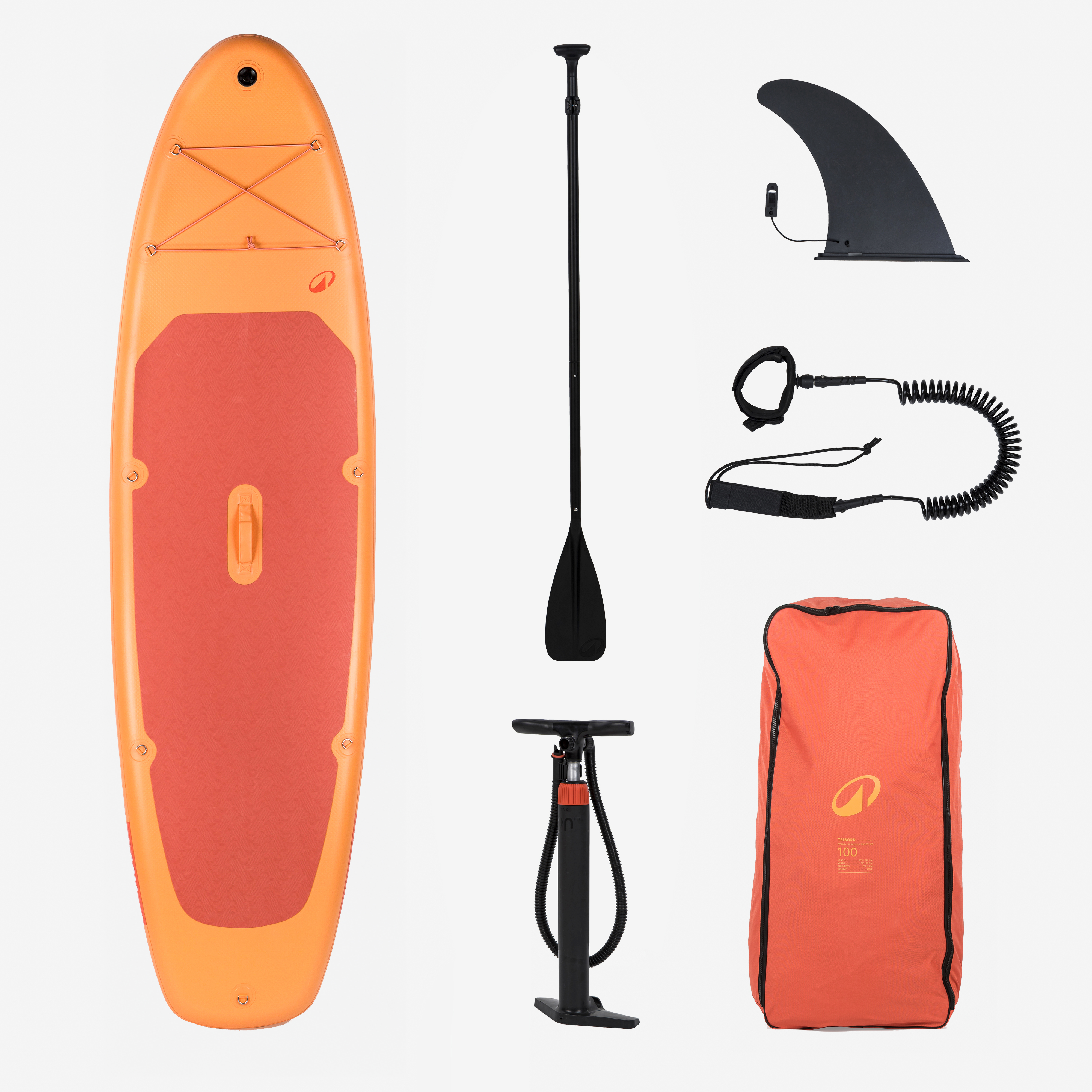 Pack stand up paddle gonflable 10'6, édition limitée (<130 kg) - 100 orange - Sports de pagaie - ITIWIT- Clubs - Entreprises - Collectivités - Associations
