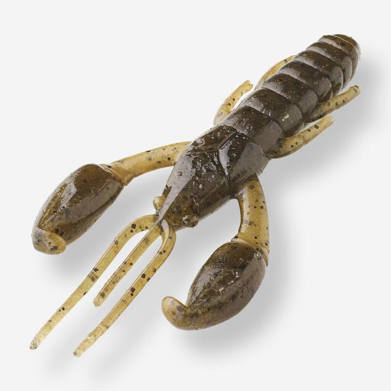 LEURRE SOUPLE ECREVISSE AVEC ATTRACTANT WXM YUBARI CRW 3,5" 9cm GREENPUMPKIN BF