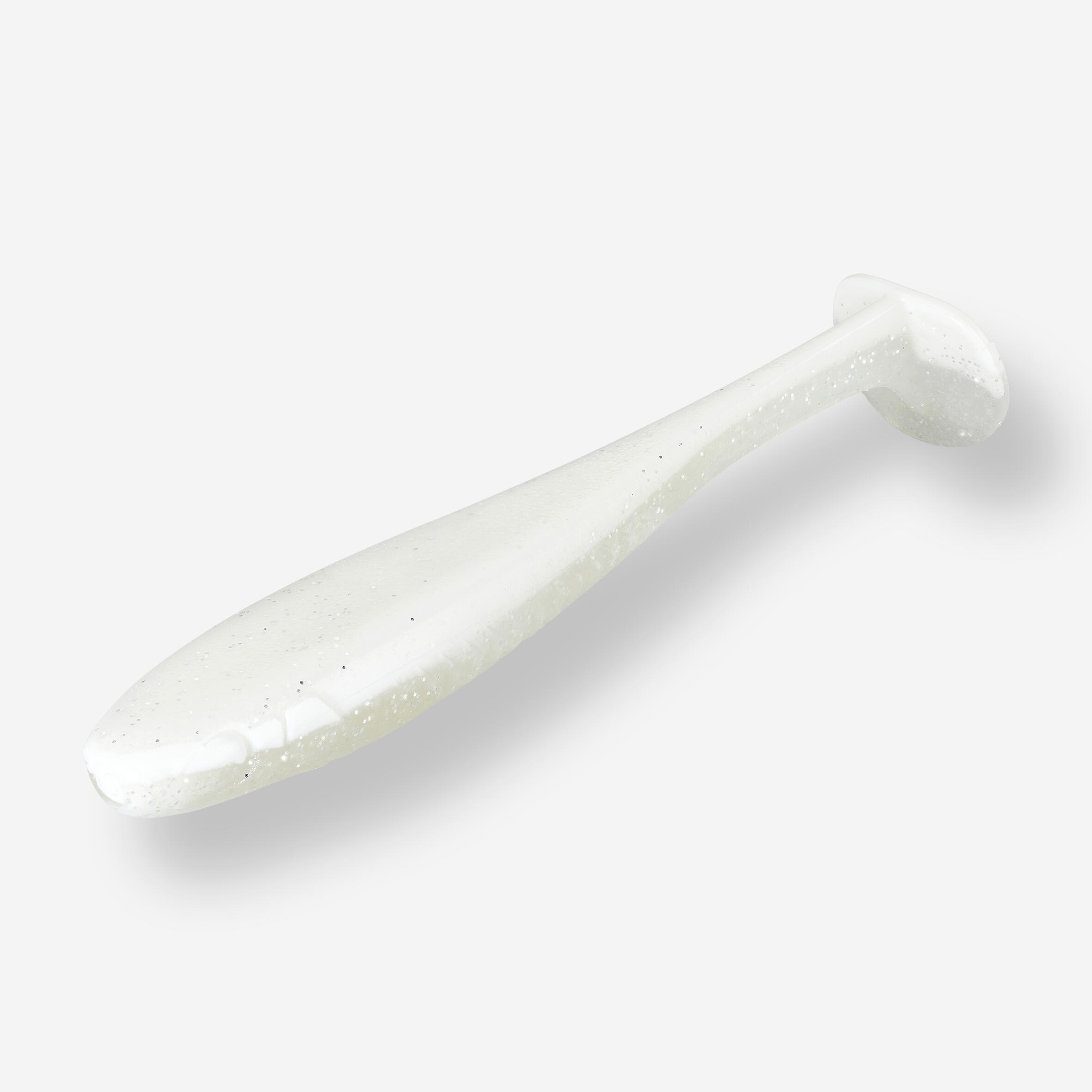 Gummiköder Yubari Fatshad mit Lockstoff weiss 2/10
