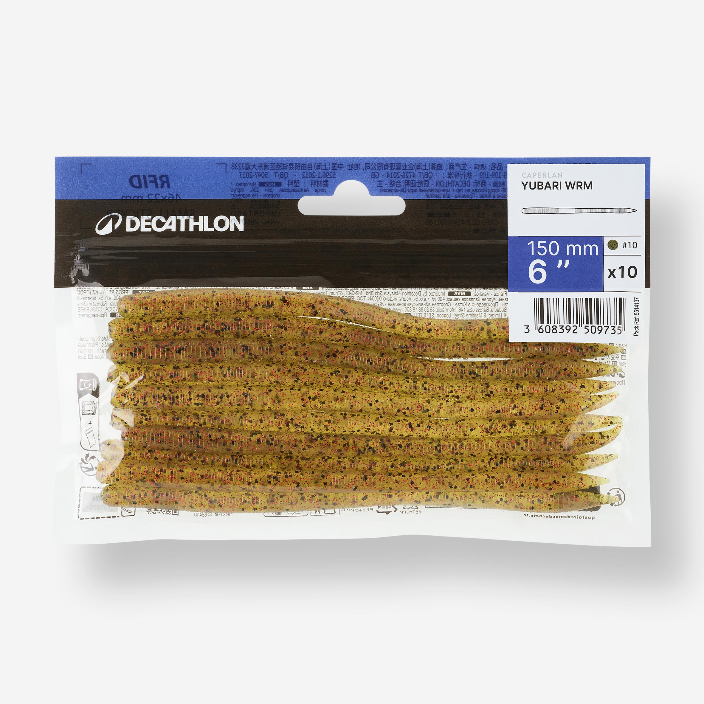 LEURRE SOUPLE BLACK BASS YUBARI FINESSE WORM WATERMELON RED - par 10 4/6