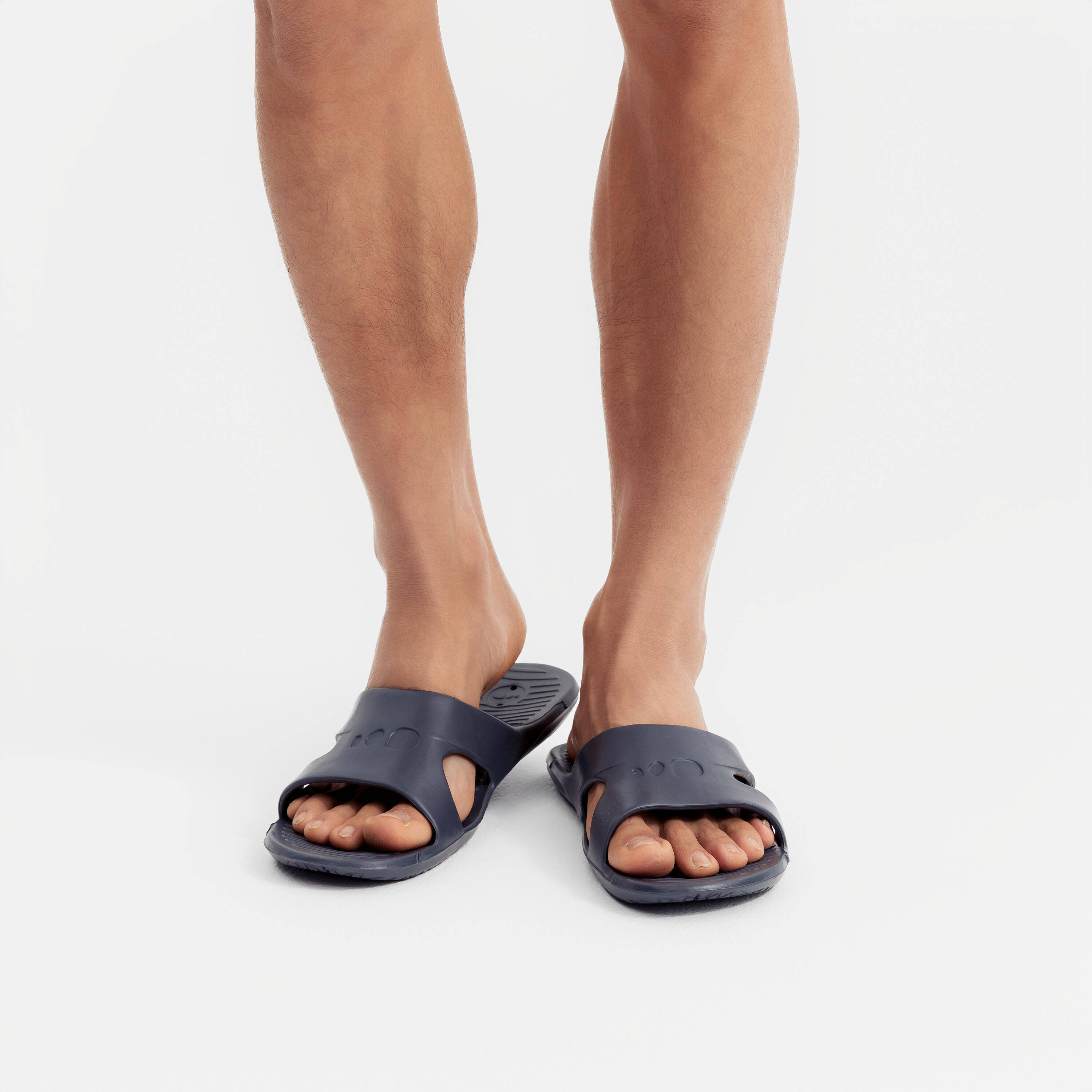 Men’s pool sandals slap 100 basic grey -  4