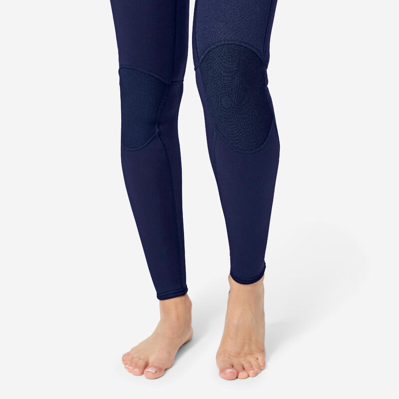 Combinezon Surf Neopren 4/3 mm cu fermoar la spate Prologue Albastru-Roz Damă