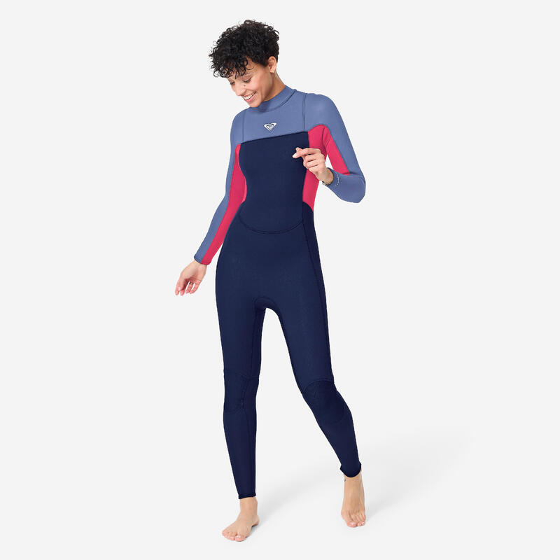 Dámská kombinéza na surf se zipem na zádech neopren 4/3 mm Prologue
