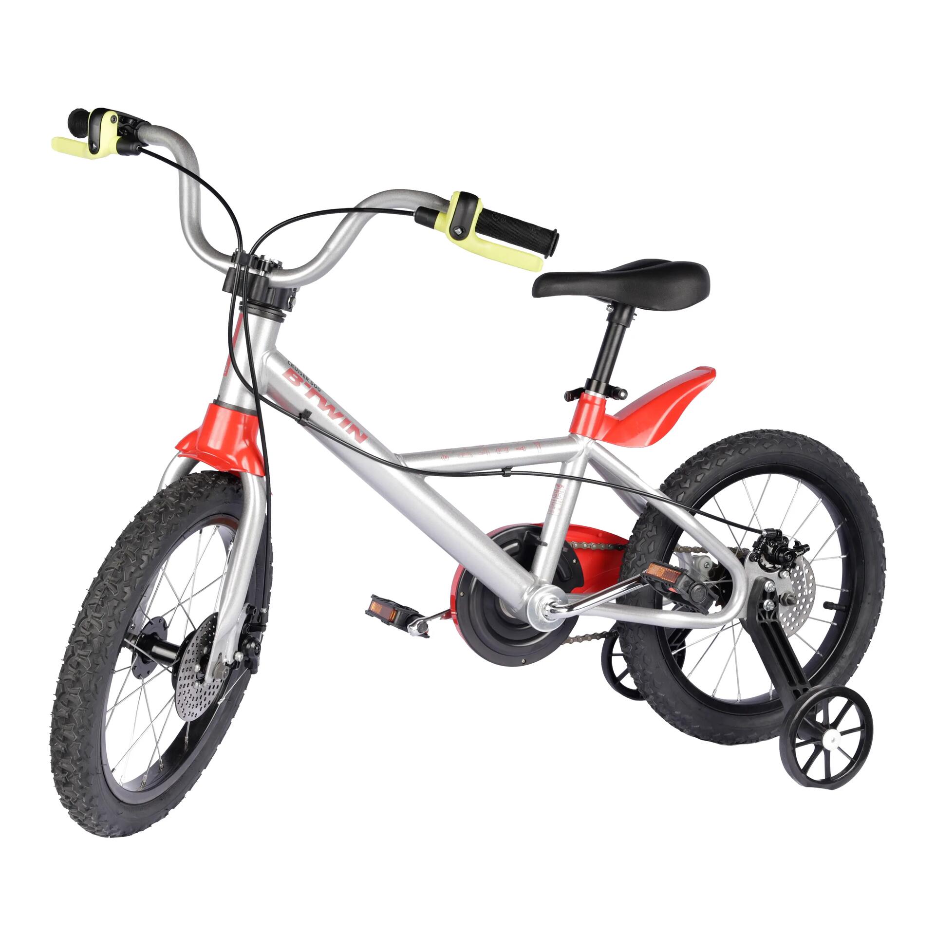 Bicicleta Infantil de Ciclismo Aro 16 500 Btwin Prata