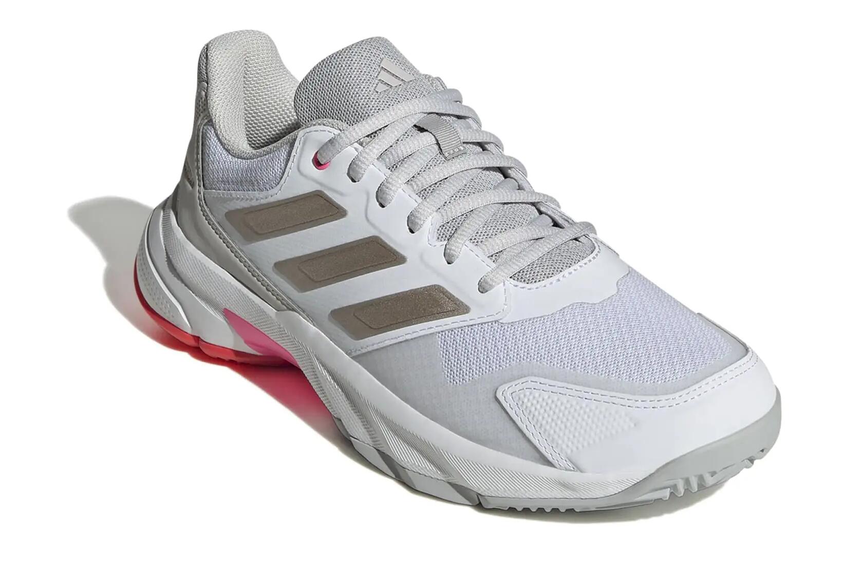 Chaussure de tennis femme Multicourt - Adidas Courtjam Control 3 blanc rose