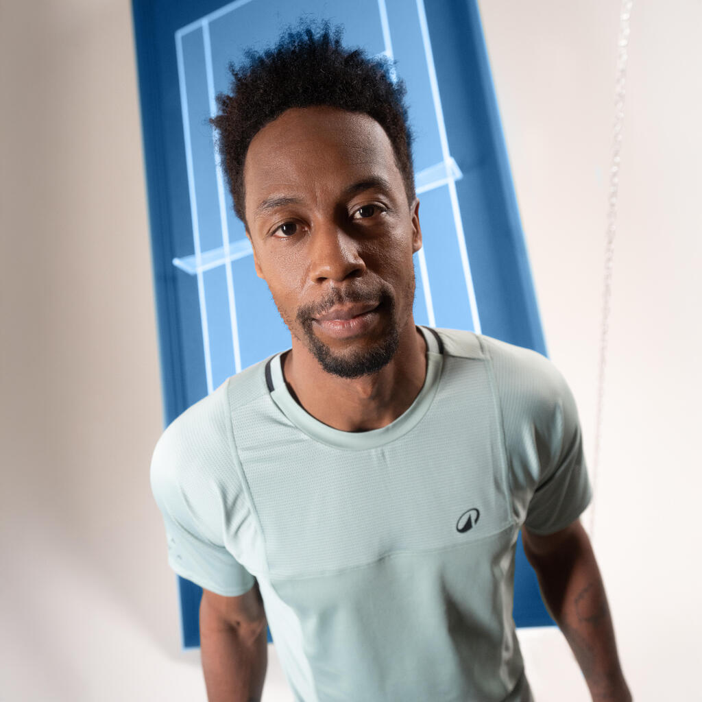 Vīriešu sausie tenisa šorti “Dry+ Gaël Monfils”, purpurkrāsas