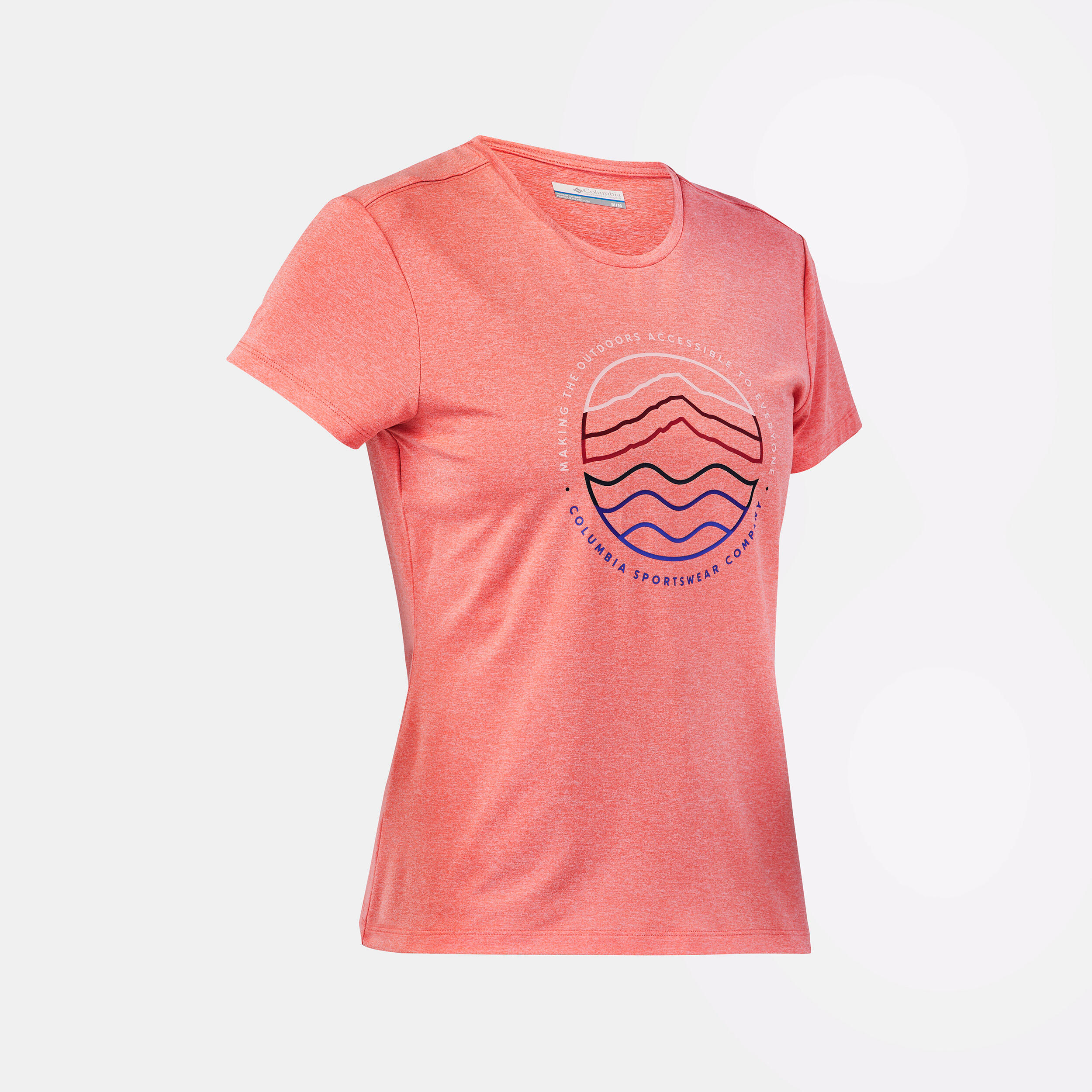 Camiseta de montaña y trekking manga corta Mujer Columbia Sloan Ridge 5/5