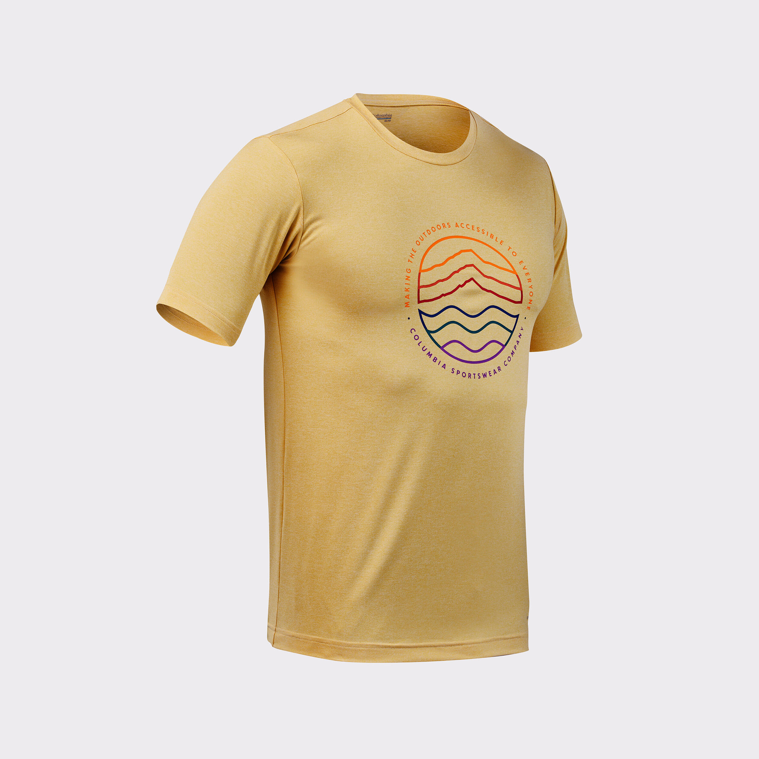 Camiseta de montaña y trekking manga corta Hombre Columbia Kwick 4/4