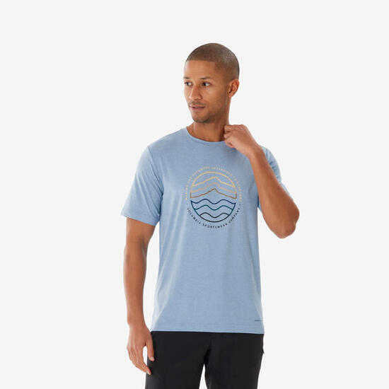 Camiseta de montaña y trekking manga corta Hombre Columbia Kwick