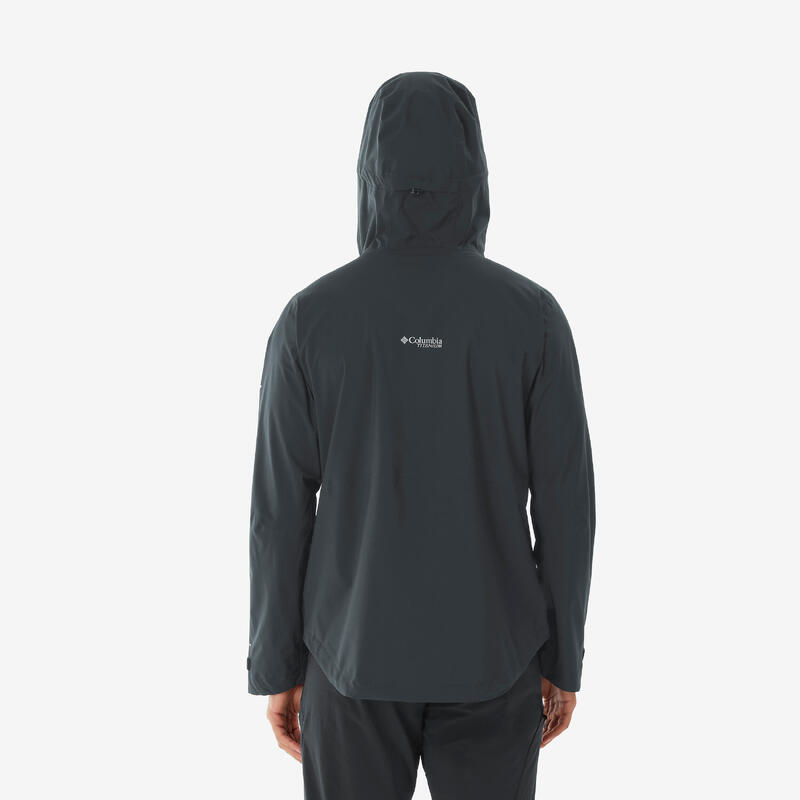 Veste imperméable de randonnée homme, Columbia Razorback noire