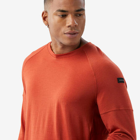 Футболка чоловіча Merino Resist з довгими рукавами коричнева