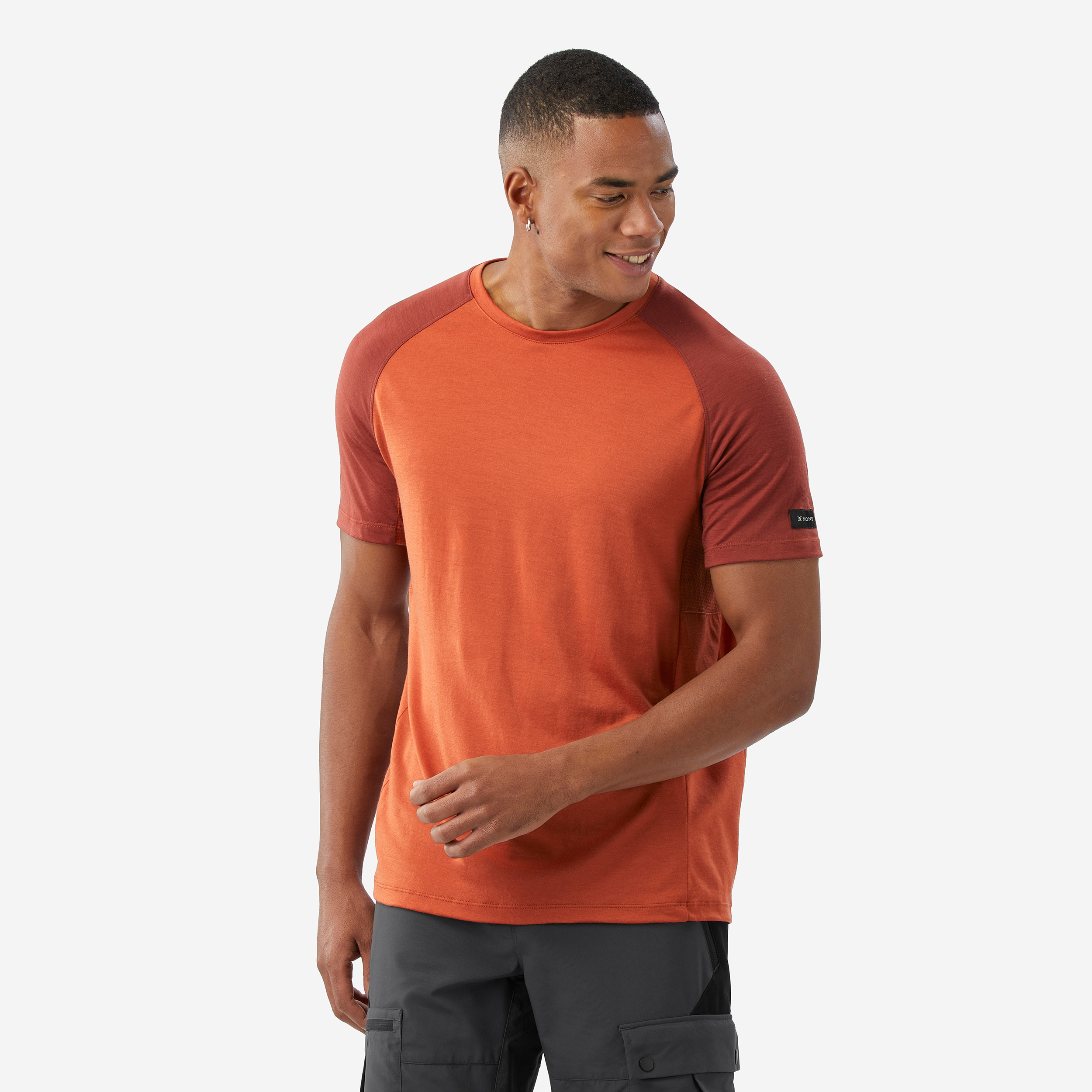 T-shirt homme Ibex *DÉFAUT* taille M marron manches courtes