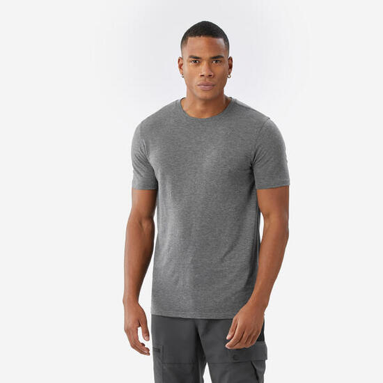 T-shirt trekking uomo MERINO FRESH grigia