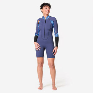 Traje Marcha Acuática Cost. Mujer Optimizer Shorty 4/3 Neopreno Doble Cremallera