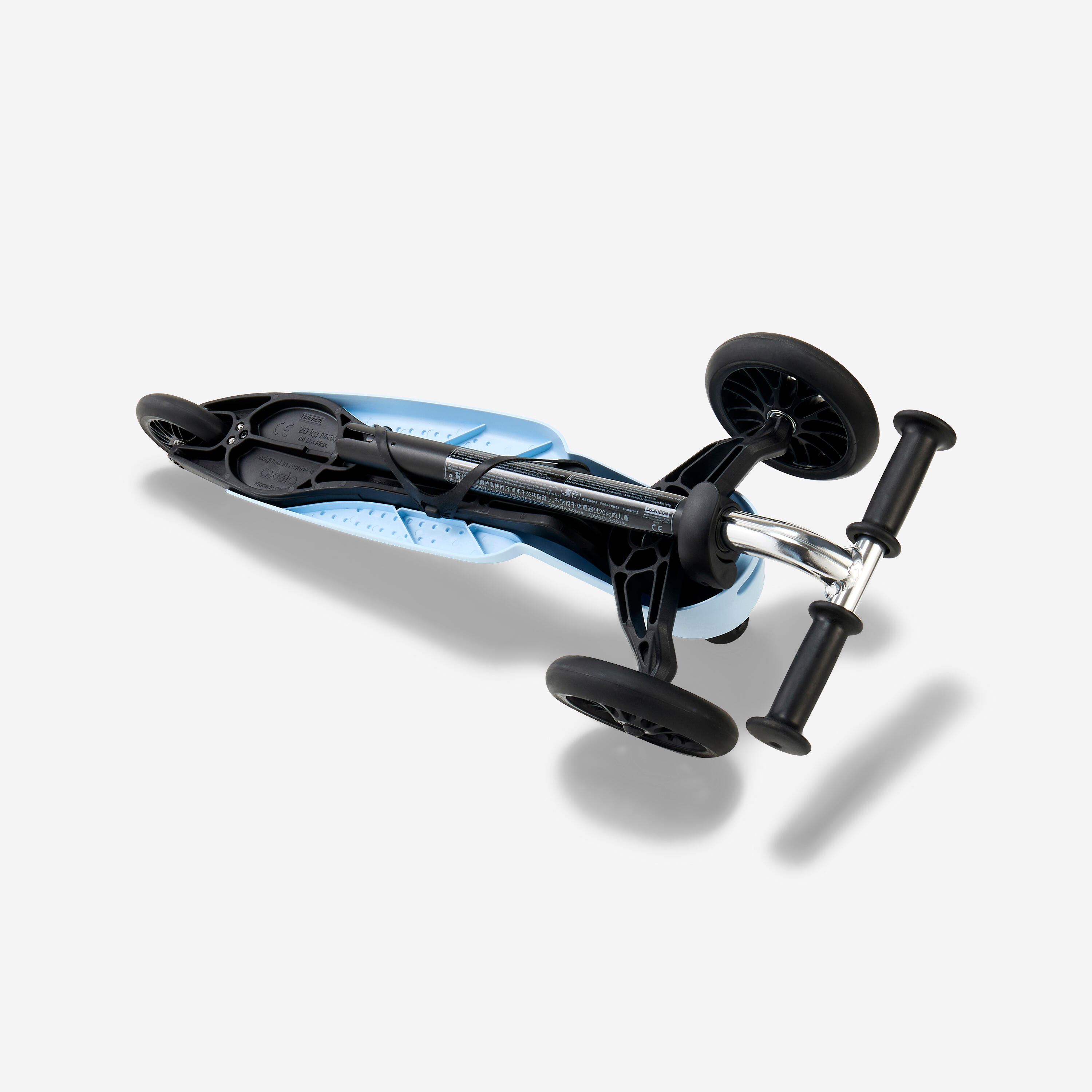 Kids' 3-Wheeled Scooter Btwin B100 - Blue 2/6