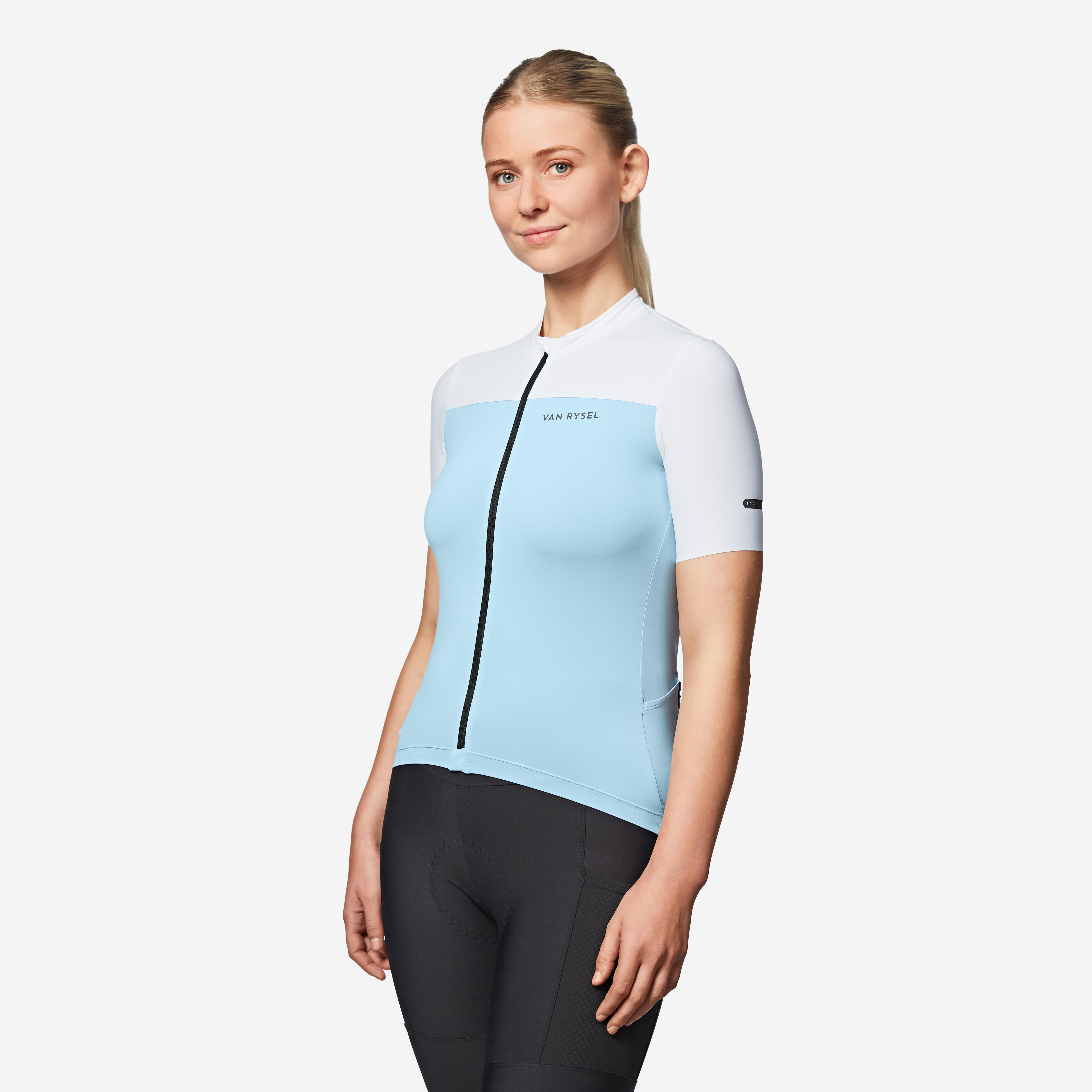 Women's Fitted Short-Sleeved Road Cycling Jersey – EDR 2 - VAN RYSEL
