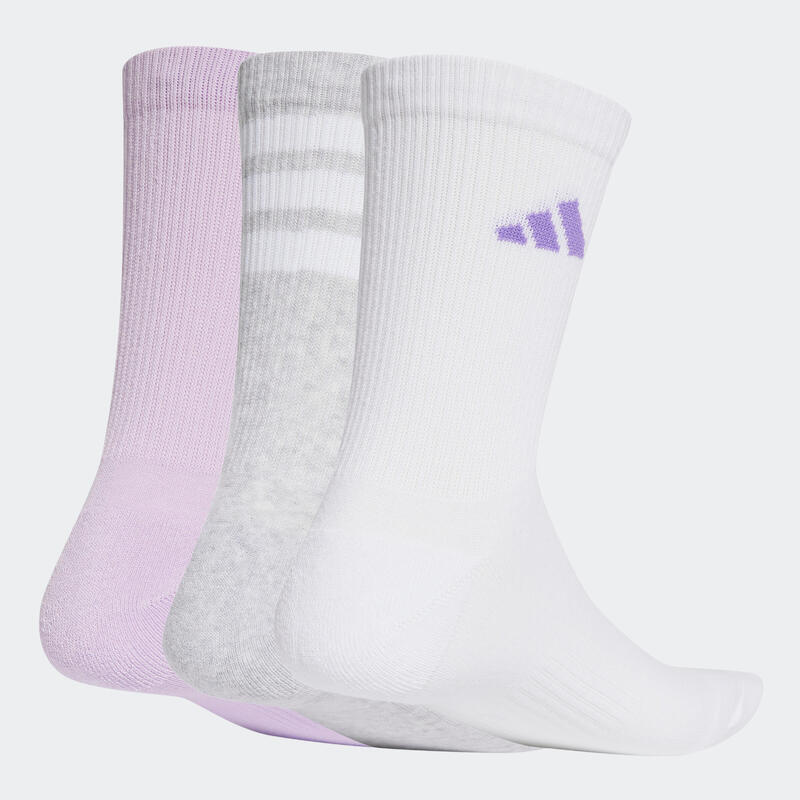 SET 3 PERECHI ȘOSETE ADIDAS GRI-ROZ-ALB