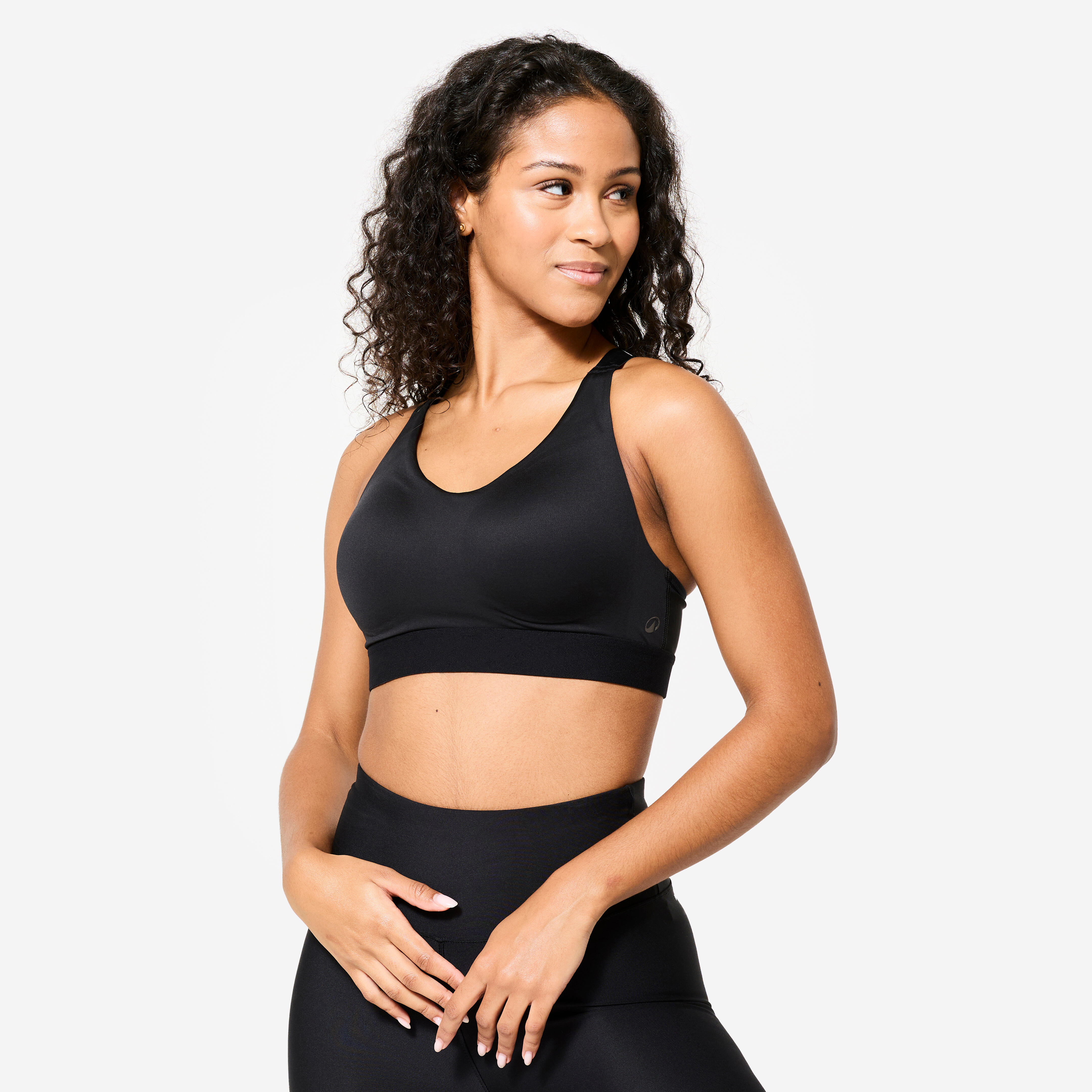 High Support Fitness Bra 900 - Black