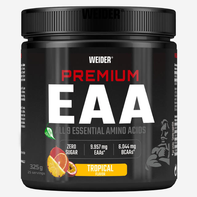 Aminoácidos esenciales en polvo 325g vegano Weider Premium tropical