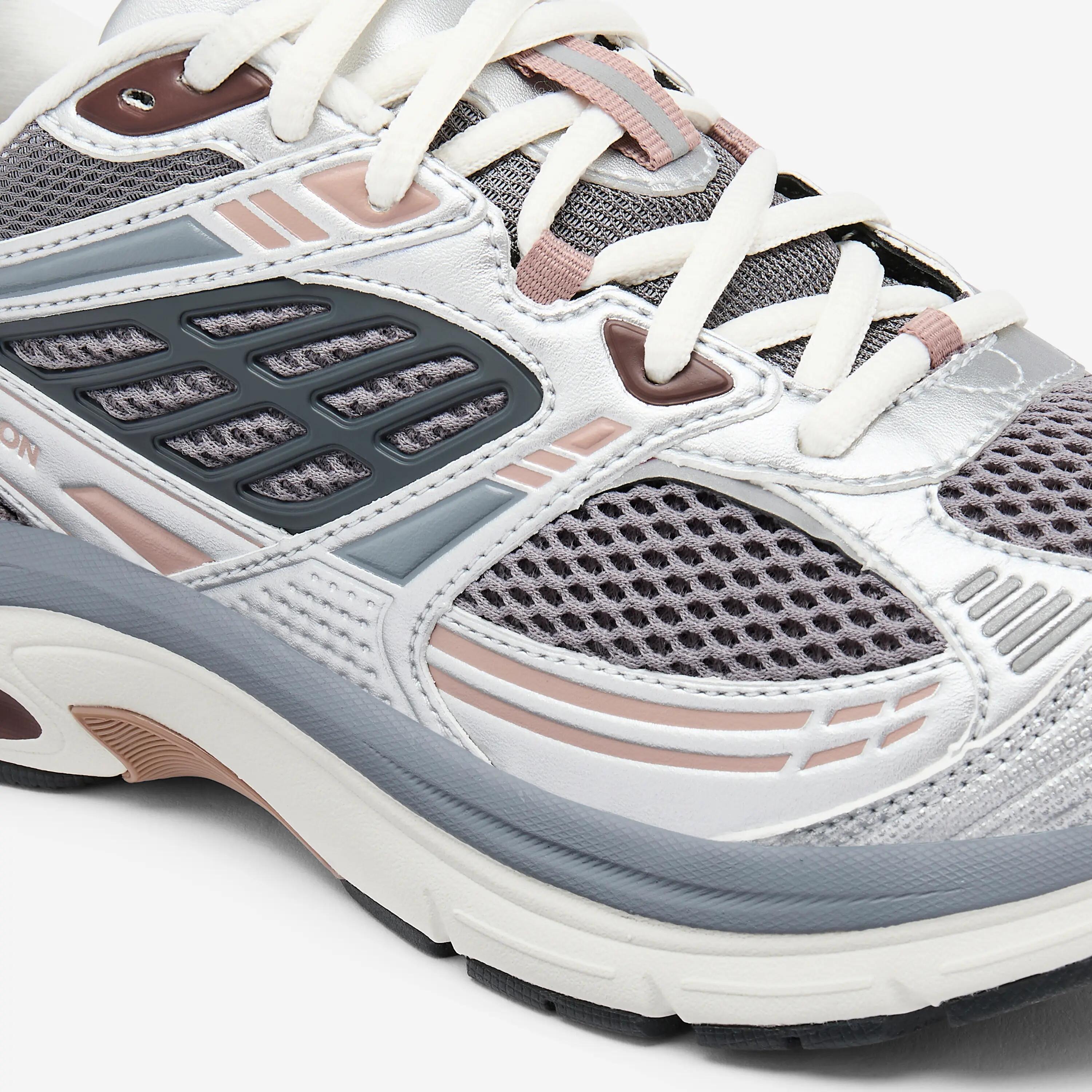 Tenis casuales sportswear para Mujer - Gris/Café 3/8