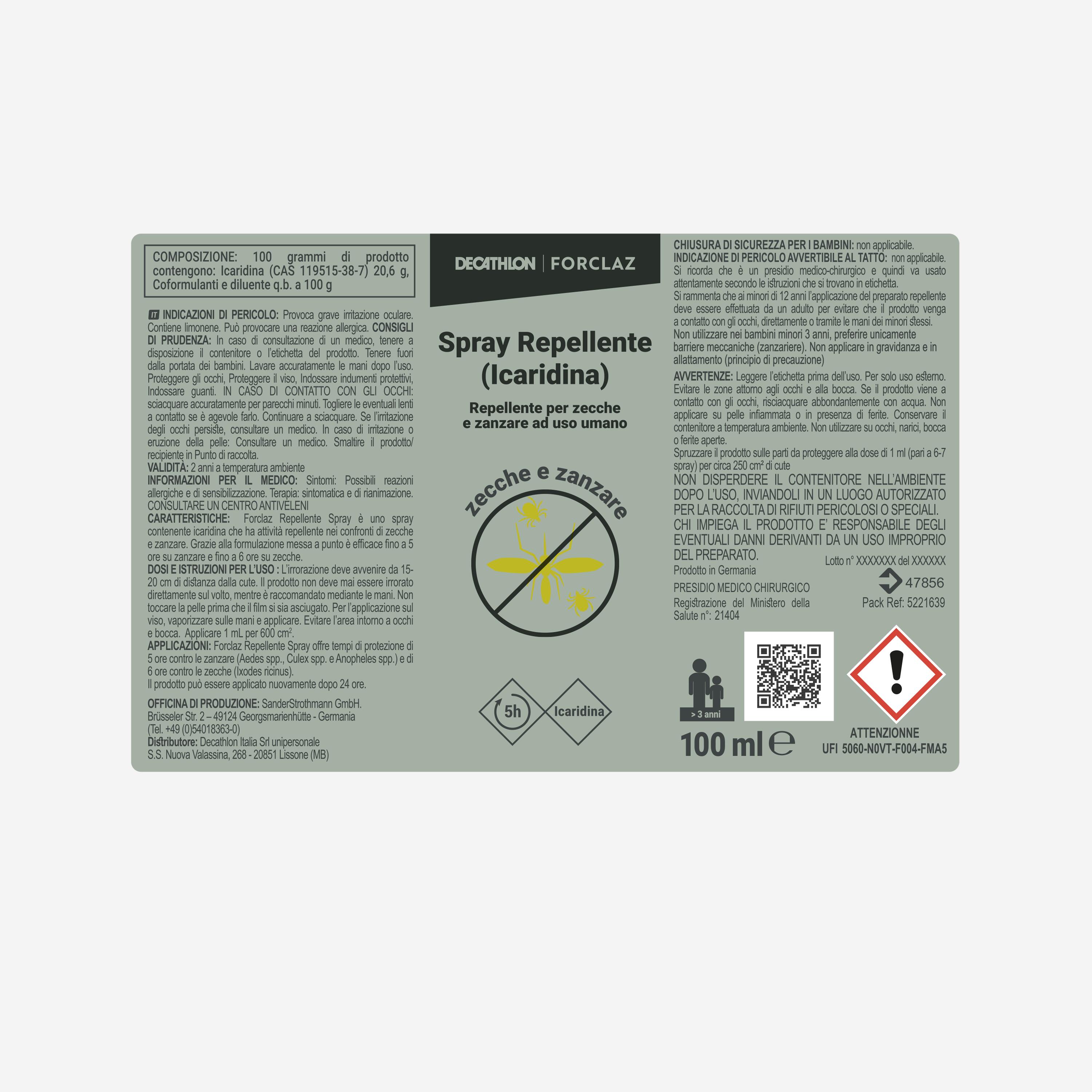 Spray met icaridine tegen muggen en teken 100 ml 3/3