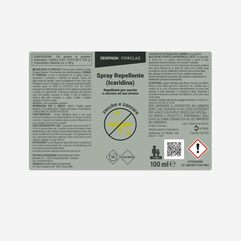 Spray repelent pentru țânțari și căpușe Icaridine- 100ml IT